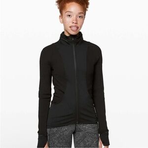 Lululemon Far and Free Jacket Black Size 8 Athleisure Activewear